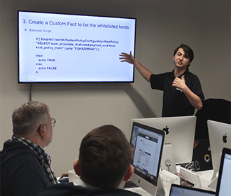 Microsoft Azure training shown in the Influential Software London classroom
