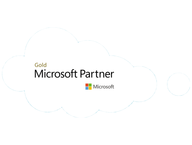 Cloud with Microsoft Azure services gold partner logo